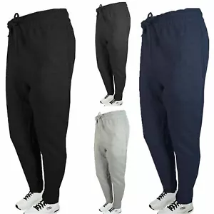 Pantalones deportivos de vellón ajustados negros azules grises carbón para hombre ropa deportiva gimnasio entrenamiento - Imagen 1 de 7