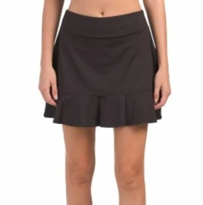 NOVO COM ETIQUETAS TOMMY BAHAMA ACTIVE Tênis de Golfe Preto Pickleball Babado Skort P M G & XL - Imagem 1 de 2