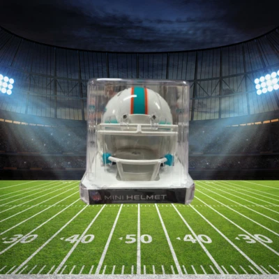Jason Taylor Dolphins Mini con visera transparente Jordan, certificado Beckett Foto 1 de 3