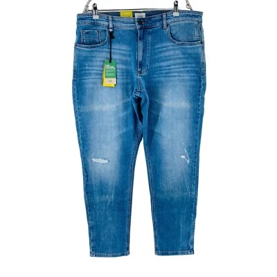Camel Active Toronto Hombre Azul Estándar Cónico Para Rasgado Vaqueros Talla W38 - Imagen 1 de 4