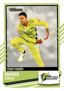 2021 2022 SYDNEY THUNDER BBL Cricket Card TANVEER SANGHA Traders - Picture 1 of 2