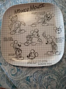 1 DISNEY MICKEY MOUSE SKETCHBOOK 10" Plate by Don Towley Pre-owned rare - Picture 1 of 5