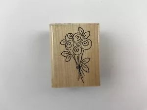 Bouquet Flowers Wood Mount Rubber Stamp Wedding Anniversary JRL designs shower - Picture 1 of 4