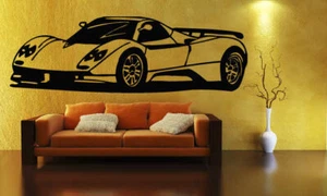 Sport Race Speed Car Motor Vehicle Mural  Wall Art Decor Vinyl Sticker z866 - Picture 1 of 3