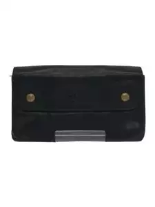 IL BISONTE Long Wallet Leather BLK Solid Color Men's 54 1 5452404140 - Picture 1 of 7