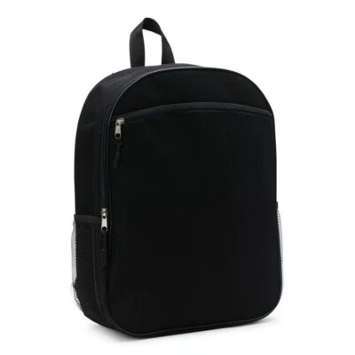 Рюкзак для ноутбука Wonder Nation детский 16 дюймов однотонный черный БЕСПЛАТНАЯ ДОСТАВКА НОВЫЙ С ЯРЛЫКАМИ - Изображение 1 из 4