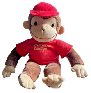 Gund Curious George Monkey Vintage Plush Stuffed Animal Red Shirt Red Hat 20" - Picture 1 of 8