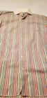 Robert Talbott Men's Large L Long Sleeve Button Down Rainbow Stripe Shirt