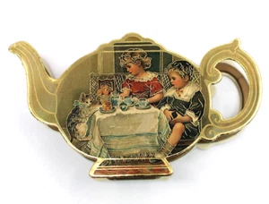 B. Shackman & Co Pussy To Tea Miniature Tea Set Christmas Decor 1988 - Picture 1 of 5