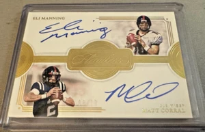 ELI MANNING / MATT CORRAL 2022 Panini Flawless Collegiate DUAL AUTO SSP #d /10 - Picture 1 of 2