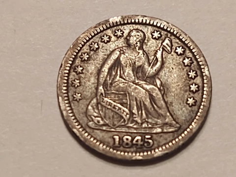 1845 Liberty Seated Half Dime Cover
