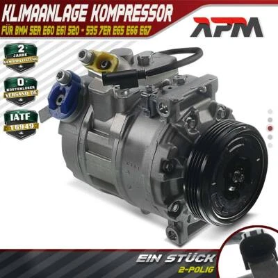 Klimakompressor 7SEU17C für BMW 5er E60 E61 520 - 535 X6 7er E65 E66 E67 730 - Bild 1 von 4