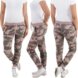 Camouflage Damen Sweatpants Hose Skinny Jeans Röhrenhose Hüftjeans Stretchhose - Bild 1 von 4