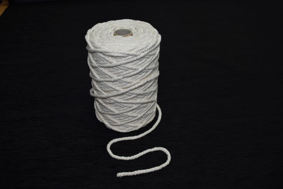 NATURAL COTTON PIPING CORD 3 MM 4 MM 5MM 6MM UPHOLSTERY CUSHIONS -CRAFT MACRAME - Image 1 of 4
