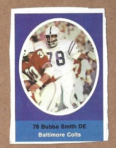 1972 Sunoco NFL Action Player Stamps Baltimore Colts DE Bubba Smith - Picture 1 of 1