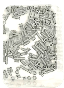 Mixed Lot of Light Gray Vintage Genuine LEGO Technic Connectors - Picture 1 of 1