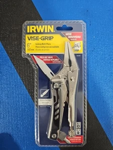 Irwin Vise Grip 6LN 6" Steel Long Nose Locking Multi Tool Pliers - Picture 1 of 3