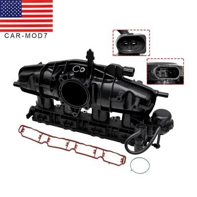 For VW CC Tiguan 2009-2017 Intake Manifold w/ Sensor &Solenoid Valve 06J133201BH - Image 1 of 4