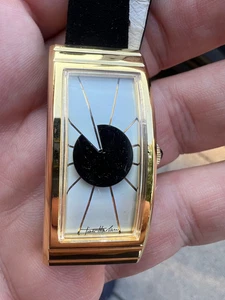 Vintage Tian Harlan Cocktail Rare Art Watch Mystery Dial Serviced Curvex Works - Bild 1 von 24