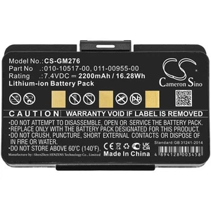 Akku für Garmin 2200mah 276 276c 296 396 496 (Teile-Nr. 010-10517-00, 011-00955-00) - Bild 1 von 3