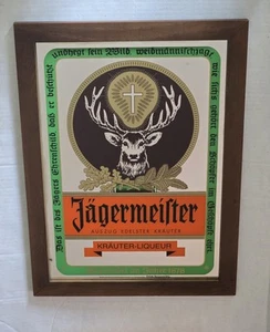 Insegna Specchio Jägermeister Jager Jagermeister Bar Anni '80 Uomo Grotta - Foto 1 di 17
