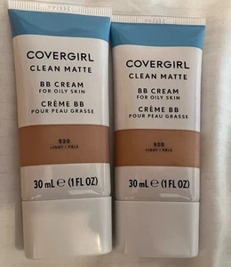 X2 CoverGirl Clean Matte Oil-Free BB Cream For Oily Skin 520 Light/Pale - Picture 1 of 1