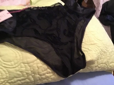 Stella McCartney S13-103 b Mujer Negro Cintura Alta Bikini Ropa Interior Talla L Foto 1 de 4