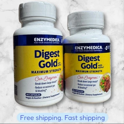 PARA 5 Enzymedica Digest Gold com ATPro FORÇA MÁXIMA 180ct EXP2026+ NOVO ENVIO - Imagem 1 de 2