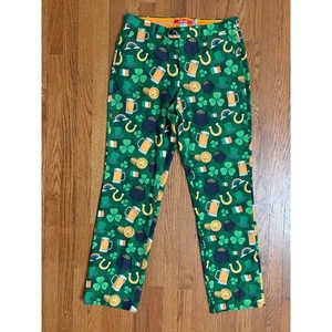 Pantalones Pantalones Shinesty Para Hombre Día de San Patricio Verde Irlanda Talla 33x34- Usados en Excelente Condición - Imagen 1 de 6