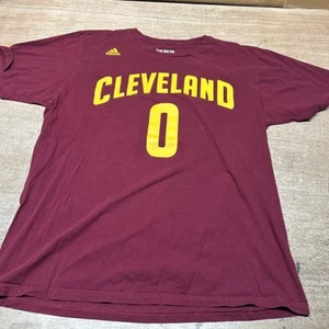 Adidas Cleveland Cavaliers Kevin Love Jersey T-Shirt Size Large Wine Gold - Picture 1 of 5