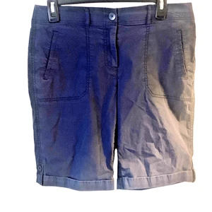 Pre Owned Women’s Chico’s Shorts Cuffed Leg Sz 0 Practical Comfort and Style - Picture 1 of 15
