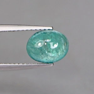 Piedra preciosa suelta verde azulado corte cabujón ovalado grandidierita natural de 1,76 quilates - Imagen 1 de 3