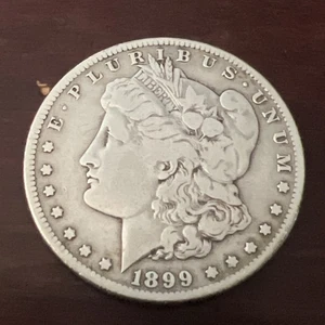 1899-S Morgan Silver Dollar Fine Z-190 - Picture 1 of 2