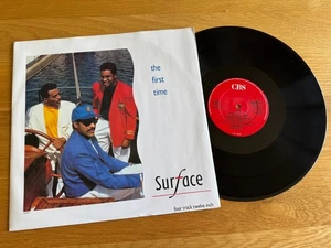 Surface - The First Time 12" 1990 NM/EX Vinyl Happy Shower Me With Your Love - Imagen 1 de 4