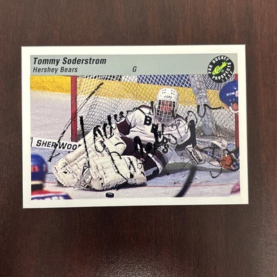 1993 Classic Pro Hockey Prospects Tommy Soderstrom #91 AUTO Hershey Bears Signed - Image 1 of 2