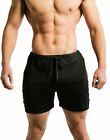 Clearance Men Slim Fitted Above Knee Workout Cardio Gym Leg Day Shorts