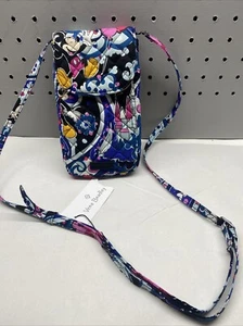 Vera Bradley Disney Mickey’s Whimsical Paisley Carson Cellphone Crossbody - Picture 1 of 5