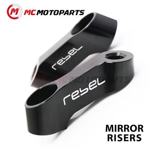 REBEL Rearview Mirror Extender For Honda Rebel 250 CMX250C 2007-2016 16 15 14 - Picture 1 of 6