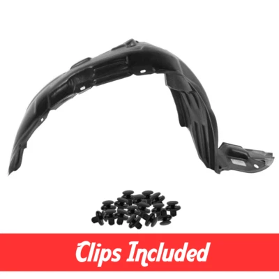 Front Passenger Side Fender Liner w/ Clips For 2003-2008 Pontiac Vibe GM1249130 - Image 1 of 4
