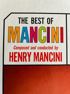 The Best of Mancini LP Records Vinyl Album 1964' RCA VICTOR LSP-2693 Jazz Pop TV - Picture 1 of 15