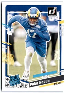 2023 Donruss #357 Puka Nacua RC Rated Rookie Los Angeles Rams Football - Picture 1 of 2