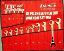 Metric Open End 4-Way Angle Wrench Set 10 to 24 mm ETC2009 Extreme Torque ETC