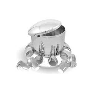THUB-RP33 Rear Axle Cover Kit with Removable Hubcap & 33mm Threaded Nut Covers ? - Picture 1 of 5
