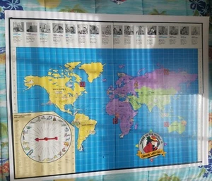 Game Board Only For Where In The World Is Carmen Sandiego? Pieces Parts - Picture 1 of 3