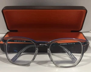 MOREL Eyeglass Frame  10140O GB08 CLEAR GREY BLUE AUTHENTIC  52-20-145 - Picture 1 of 14