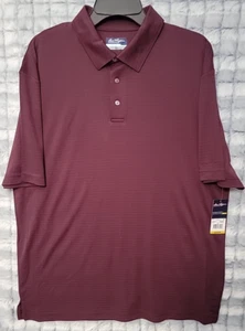 Ben Hogan Performance Golf Men's 2XL Polo Solid Red Short Sleeve Shirt - Picture 1 of 2