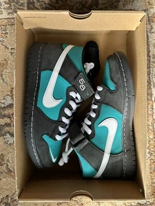 Nike SB Dunk Mid Pro Iso Black/Fresh Water/White Griffey Size 7 - Picture 1 of 5