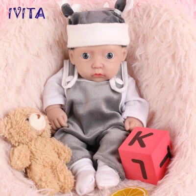 28 cm Handgemachte Puppen Silikon Rebornpuppen Baby Junge Weihnachtsgeschenk Toy - Bild 1 von 4