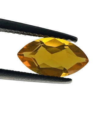 IF-Clean Natural Fire Opal Gemstone Best Orange Color Perfect Marquise 0.87ct - Image 1 of 2