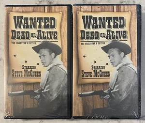 NEW ~ 2 WANTED DEAD OR ALIVE VHS TAPES ~ STEVE MCQUEEN COLLECTOR'S EDITION - Picture 1 of 3